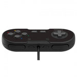 Legacy16 wired USB Snes style controller gamepad for Nintendo Switch, PC, Mac & USB devices - Black | Retro - Bit - 4