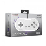 Legacy16 wired USB Snes style controller gamepad for Nintendo Switch, PC, Mac & USB devices - White | Retro - Bit - 10