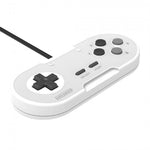 Legacy16 wired USB Snes style controller gamepad for Nintendo Switch, PC, Mac & USB devices - White | Retro - Bit - 3