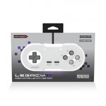 Legacy16 wired USB Snes style controller gamepad for Nintendo Switch, PC, Mac & USB devices - White | Retro - Bit - 11