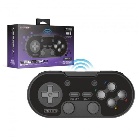 Legacy16 wireless controller for Snes, Switch & USB 2.4GHz - Black | Retro - Bit - 1