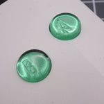 Hand cast custom resin buttons for Nintendo Game Boy Color (GBC CGB) - Chrome Green | Lab Fifteen Co