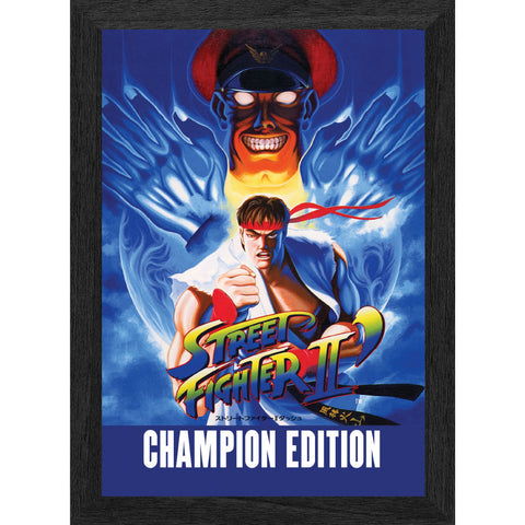 Street Fighter II Champion Edition Plax lenticular frame 3D wall art officially licensed 10"x12" inch (23x30cm) | Pixel Frames