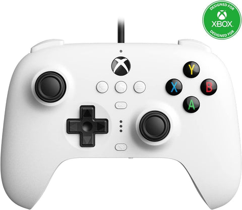 Ultimate Wired Controller for Xbox with Hall Effect Joysticks, Compatible with Xbox Series X|S, Xbox One, Windows 10|11 - Officially Licensed White | 8BitDo