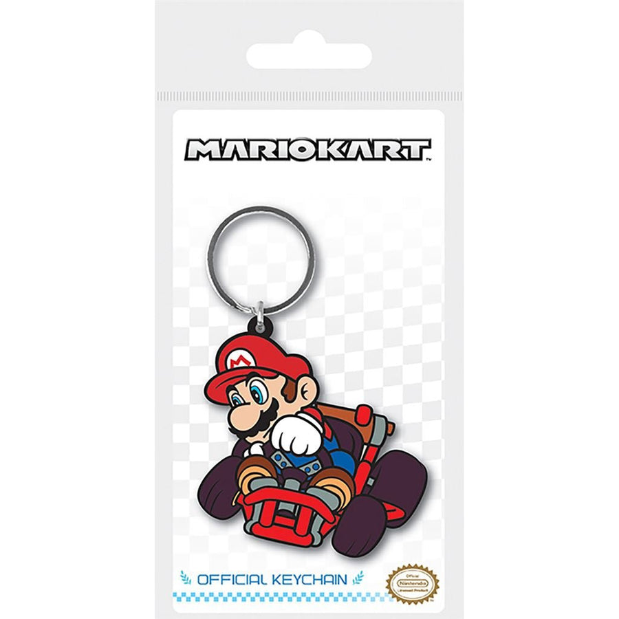 Mario Kart official keyring featuring Mario drifitng PVC Keychain | Pyramid - 1