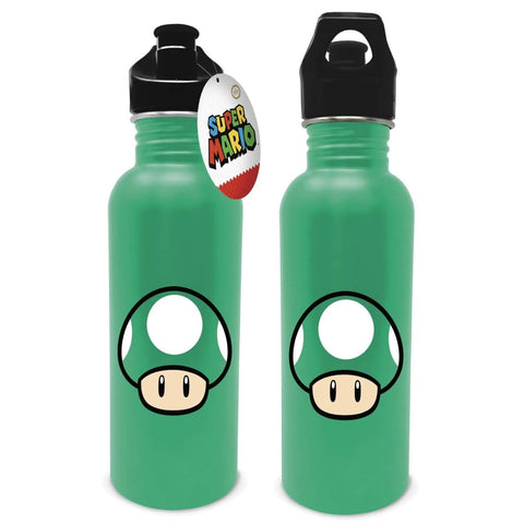 Metal canteen bottle Nintendo Super Mario 1 - Up mushroom 700ml (25oz) green officially licensed | Pyramid - 1