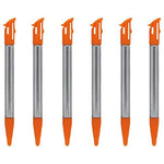 Metal Extendable Standard & XL Stylus Pen Set For 2015 Nintendo NEW 2DS XL - 8 Pack Orange | ZedLabz - 5