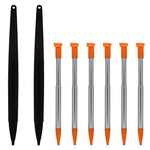 Metal Extendable Standard & XL Stylus Pen Set For 2015 Nintendo NEW 2DS XL - 8 Pack Orange | ZedLabz - 4