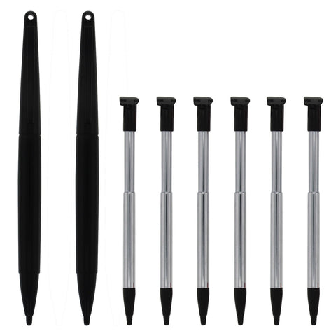 Metal Extendable Standard & XL Stylus Pen Set For 2015 Nintendo NEW 2DS XL - 8 Pack | ZedLabz - 2