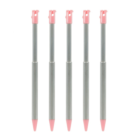 Metal Extendable Stylus For 2012 Nintendo 3DS - 5 Pack Pink | ZedLabz - 1