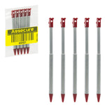 Metal Extendable Stylus For 2012 Nintendo 3DS - 5 Pack Red | ZedLabz - 3