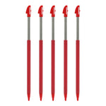 Metal Extendable Stylus For Nintendo 3DS XL - 5 Pack Red | ZedLabz - 1