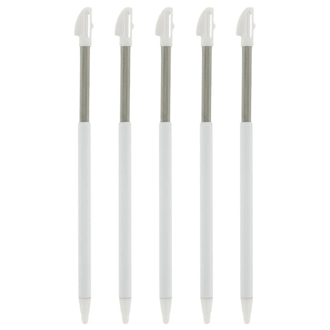 Metal Extendable Stylus For Nintendo 3DS XL - 5 Pack White | ZedLabz - 1