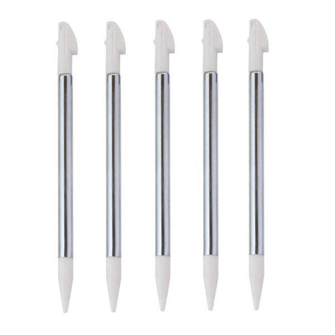 Metal Extendable Stylus For Nintendo 3DS XL - 5 Pack White | ZedLabz - 1