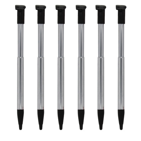 Metal Extendable Stylus Pens For Nintendo 2DS XL - 6 Pack Black | ZedLabz - 1