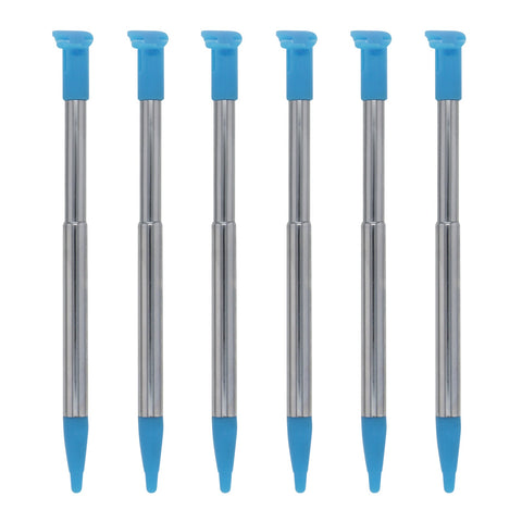 Metal Extendable Stylus Pens For Nintendo 2DS XL - 6 Pack Blue | ZedLabz - 1