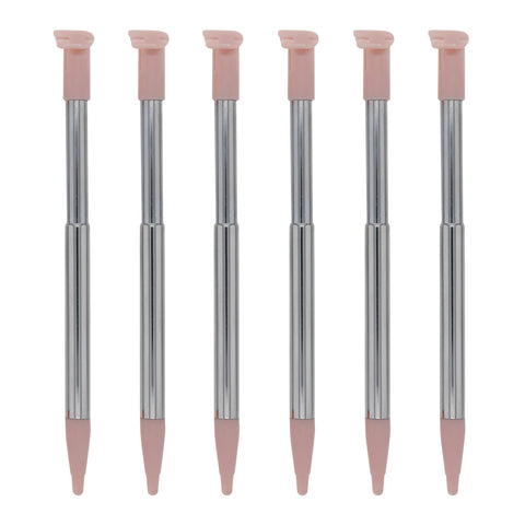 Metal Extendable Stylus Pens For Nintendo 2DS XL - 6 Pack Pink | ZedLabz - 1