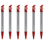 Metal Extendable Stylus Pens For Nintendo 2DS XL - 6 Pack Red | ZedLabz - 2