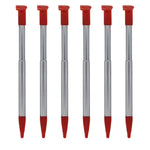 Metal Extendable Stylus Pens For Nintendo 2DS XL - 6 Pack Red | ZedLabz - 1