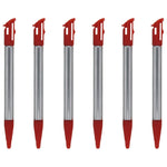 Metal Extendable Stylus Pens For Nintendo 2DS XL - 6 Pack Red | ZedLabz - 4