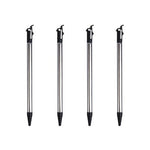 Metal Stylus Pen For 2015 Nintendo New 3DS XL - 4 Pack Black | ZedLabz - 1