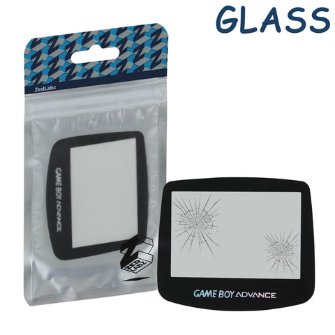 Glass screen lens for Nintendo Game Boy Advance AGS-001 cover replacement holo logo [GBA AGB] | ZedLabz