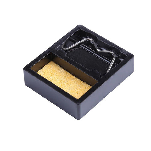 Mini soldering iron stand holder rest with cleaning sponge | ZedLabz - 1