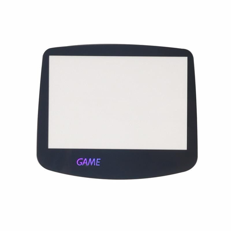 Modified glass screen lens cover for IPS screen Game Boy Advance AGS - 001 - Black with holographic logo | Funnyplaying - 1