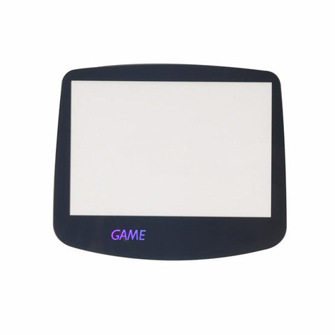 Modified glass screen lens cover for IPS screen Game Boy Advance AGS - 001 - Black with holographic logo | Funnyplaying - 1