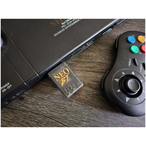 Neo BT Bluetooth controller adapter for Neo Geo - AES style Gold & smoke black | Humble Bazooka - 2