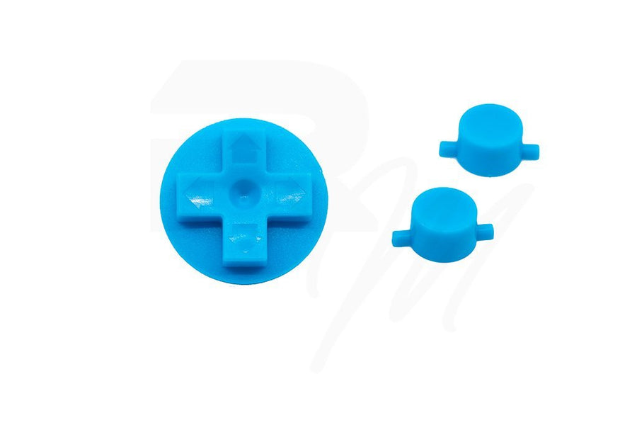 NES Style Button set for Nintendo Game Boy DMG - 01 original console - Bright Blue | Retro Modding - 1