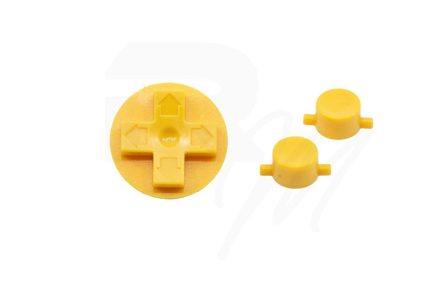 NES Style Button set for Nintendo Game Boy DMG - 01 original console - Play It Loud Yellow | Retro Modding - 1