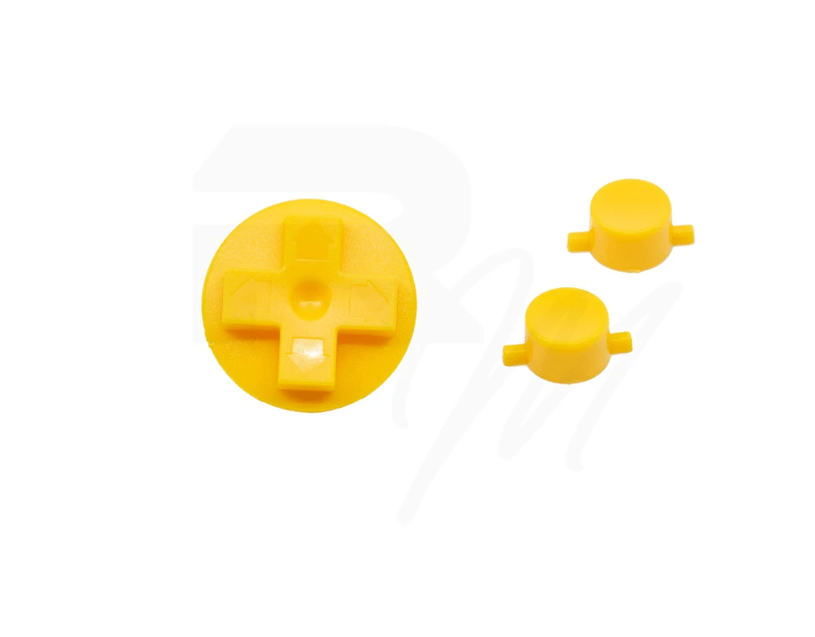 NES Style Button set for Nintendo Game Boy DMG - 01 original console - Super Famicom Yellow | Retro Modding - 1