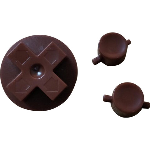 NES Style Button Set For Original Game Boy DMG 01 - Chocolate Brown | Retro Modding - 1