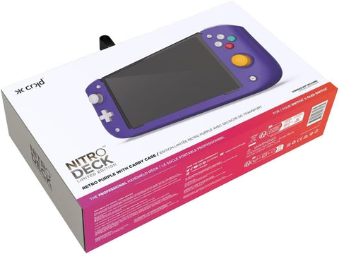 Nitro Deck for Nintendo Switch & Switch OLED with Carry Case - Professional Handheld Deck with Zero Stick Drift - Limited edition purple | CRKD - 2