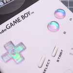 Hand cast resin buttons for Nintendo Game Boy Original DMG-01 (Game Boy Classic) - Cool Opal | Lab Fifteen Co