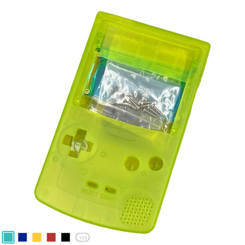 OLED / IPS laminated screen ready shell for Nintendo Game Boy Color modified no cut replacement housing | Hispeedido - 1