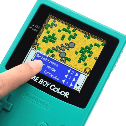 OLED laminated touch screen display for Nintendo Game Boy Color (GBC) AMOLED upgrade mod backlight kit colour changing logo | Hispeedido - 2