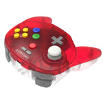 Tribute 64 2.4Ghz wireless N64 mini controller for N64, Switch, PC, Mac and Other USB Devices V2 - Clear red | Retro-Bit