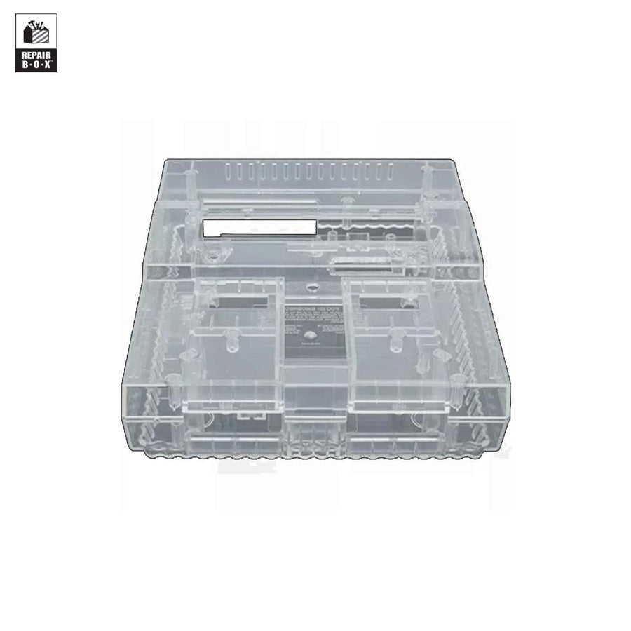 Replacement custom housing shell for Nintendo SNES Super Nintendo US NTSC Model - Clear | RepairBox