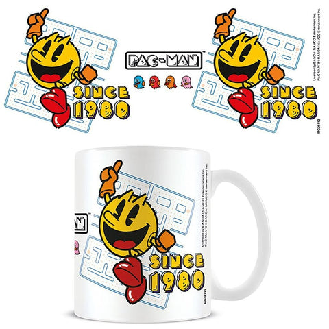 PAC - MAN Since 1980 official Mug 11oz/315ml white ceramic | Pyramid - 1