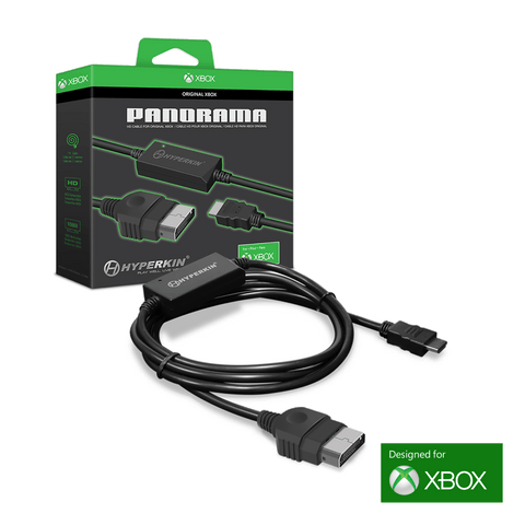 Panorama HDMI Adapter HDTV cable for original Microsoft OG Xbox games consoles supports up to 1080i officially licensed | Hyperkin - 1