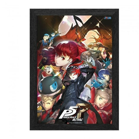 Persona 5 Royal Plax lenticular frame 3D wall art officially licensed 10"x12" inch (23x30cm) | Pixel Frames - 1