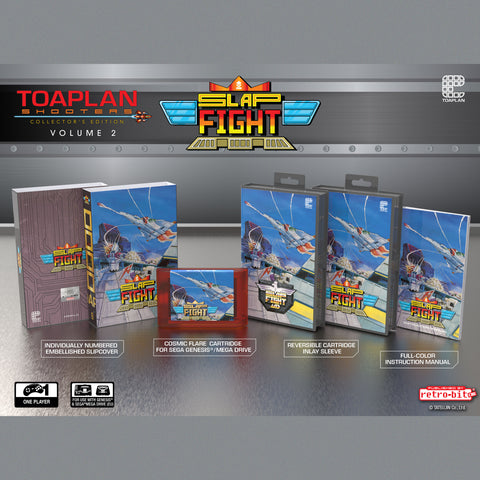 Toaplan Shooters Vol 2 - Slap Fight collector’s edition for Sega Genesis & Megadrive region free [PRE-ORDER] | Retro-bit Publishing