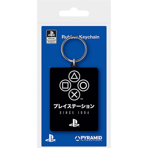 PlayStation official keyring controller symbols japanese since 1994 PVC Keychain | Pyramid - 1