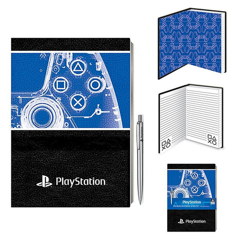 PlayStation Xray A5 premium lined notebook journal with pen officially licensed | Pyramid - 1