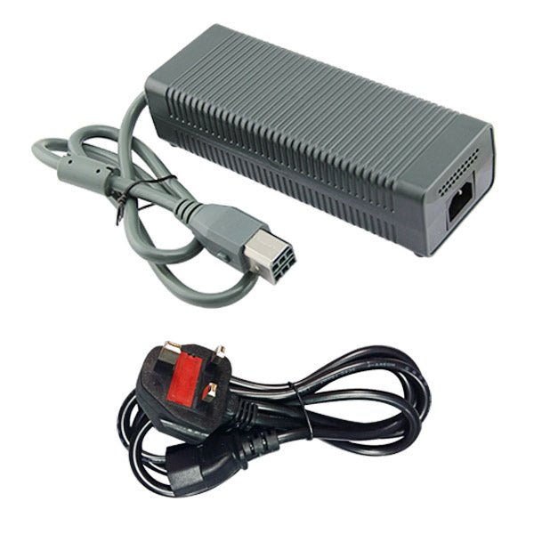 Power supply AC/DC adapter lead for Xbox 360 Original console UK plug | ZedLabz - 1