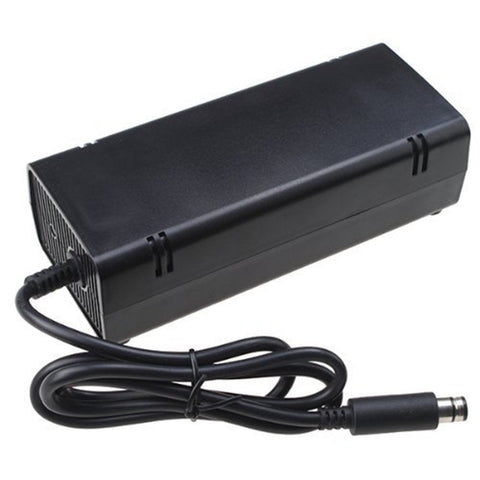 Power supply for Xbox 360 E console AC/DC adapter lead UK plug - black | ZedLabz - 1