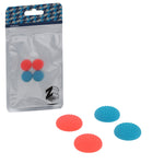 Premium thumb grips for Nintendo Switch Lite & Switch Joy - Con controllers raised dotted joy stick silicone caps - 4 pack red & blue | ZedLabz - 1