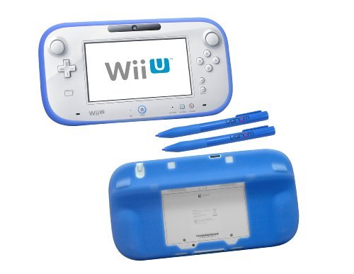 Protect and play set for Nintendo Wii U Protect & Play inc. Protective soft silicone skin with Stylus – Blue | Venom - 1